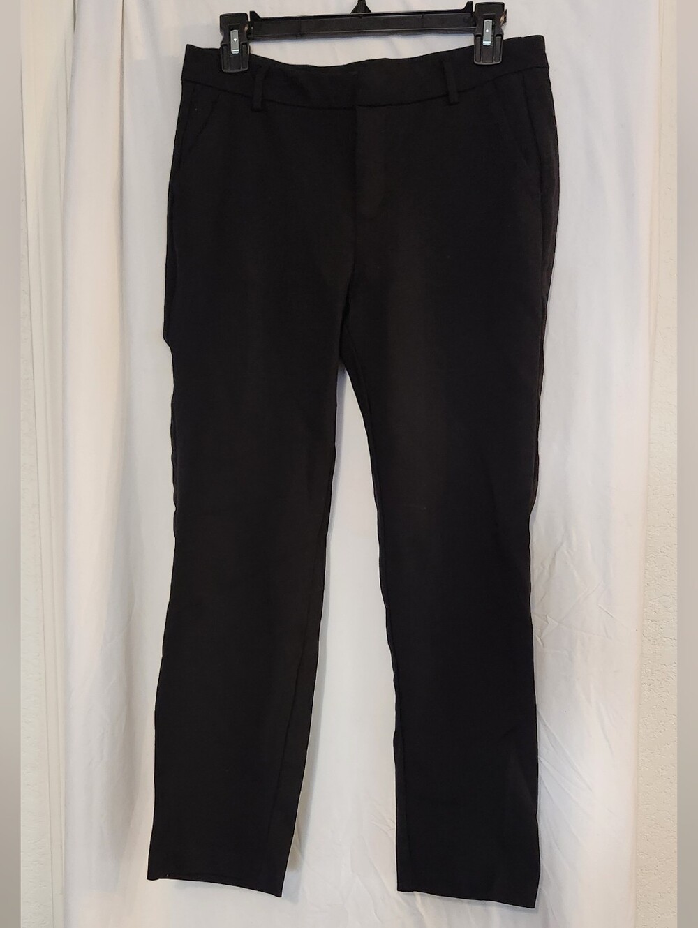 Liverpool Black Straight-Leg Women's Pants, 8